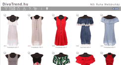 Desktop Screenshot of divatrend.hu